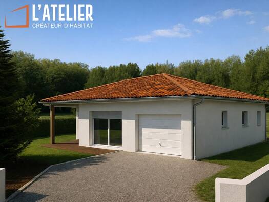 Terrain avec maison neuve à vendre 306 000 € 4 pièces 3 chambres 100 m² Aureilhan 40200