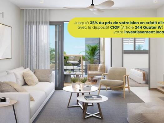 Appartement à vendre - Neuf 495 000 € 4 pièces 3 chambres 75 m² Saint-Paul 97460