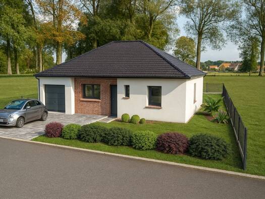 Terrain avec maison neuve à vendre 220 320 € 4 pièces 3 chambres 88,2 m² 373 m² de terrain Souchez Harnes 62440