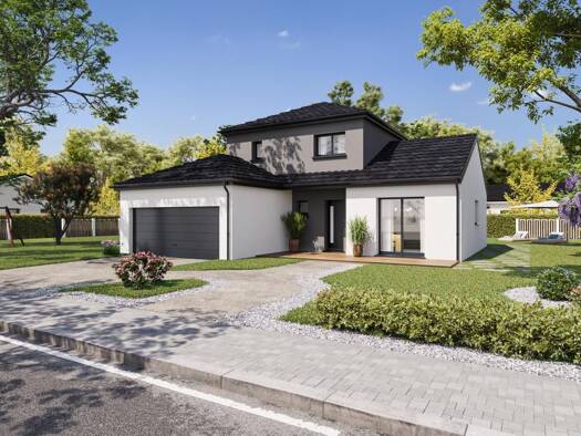 Terrain avec maison neuve à vendre 238 000 € 5 pièces 3 chambres 93 m² Au Pré l'Evêque-Anthouard Verdun 55100