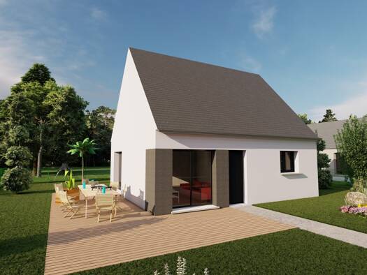 Terrain avec maison neuve à vendre 221 844 € 3 pièces 2 chambres 70 m² 349 m² de terrain Saint-André-sur-Orne 14320