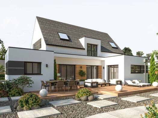 Terrain avec maison neuve à vendre 320 000 € 5 pièces 4 chambres 140 m² 346 m² de terrain Le Petit-Fougeray 35320