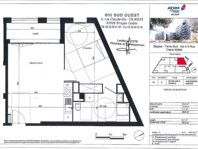 Maison à louer, 46m², BEGLES