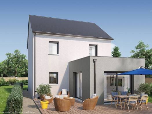 Terrain avec maison neuve à vendre 243 003 € 5 pièces 4 chambres 110 m² 310 m² de terrain Saint-Symphorien 35630