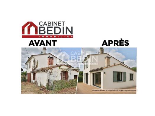 Maison à vendre 88 400 € 2 pièces 1 chambre 91,1 m² 234 m² de terrain Langon 33210
