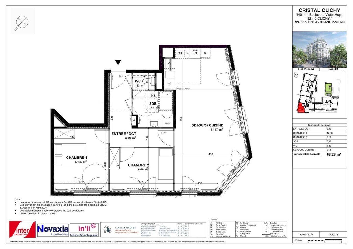 Maison à louer, 68m², CLICHY