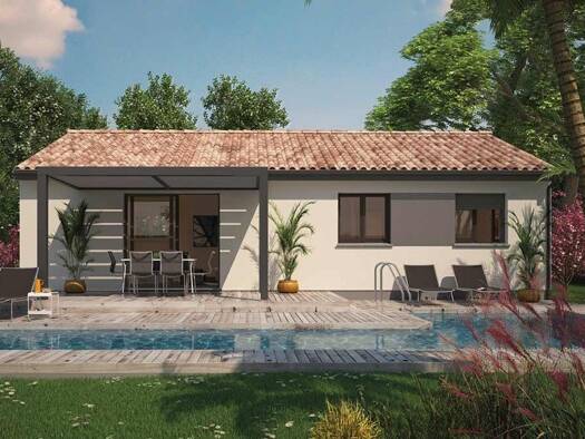 Terrain avec maison neuve à vendre 293 000 € 3 pièces 3 chambres 90 m² 455 m² de terrain Sud Bassens 33530