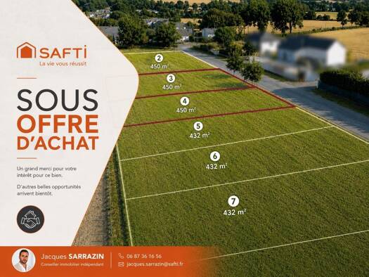Terrain constructible à vendre 88 600 € 900 m² de terrain Guipry-Messac 35480