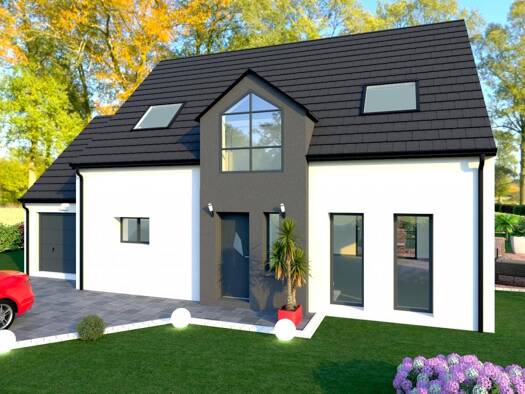 Terrain avec maison neuve à vendre 324 804 € 1 pièce 4 chambres 122,9 m² 340 m² de terrain Boves 80440