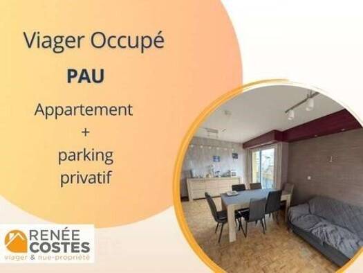 Appartement en viager occupé Bouquet 65 960 € 4 pièces 3 chambres 84 m² Étage 4/7 Centre Ville Pau 64000
