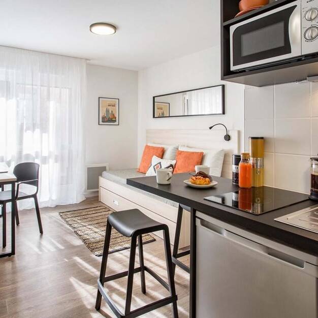 Appartement à louer 504 € 1 pièce 18 m² La Fontaine du Bac Clermont-Ferrand 63000