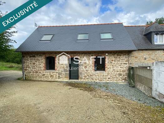 Maison à vendre 171 000 € 4 pièces 2 chambres 75 m² 1 040 m² de terrain Pluzunet 22140