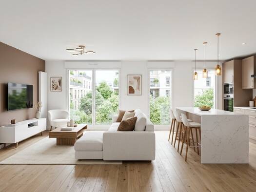 Appartement à vendre - neuf 199 950 € 3 pièces 2 chambres 71 m² RDC/5 L'Avenir-La Cerisaie Stains 93240