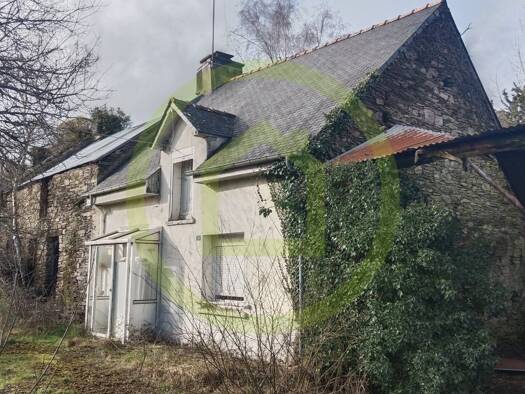 Maison à vendre 45 000 € 3 pièces 1 chambre 52 m² 580 m² de terrain Porcaro 56380