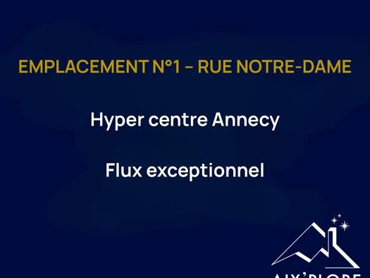 Restaurant à vendre Fonds de commerce 165 000 € 18 m² d'espace de restauration Bonlieu Annecy 74000
