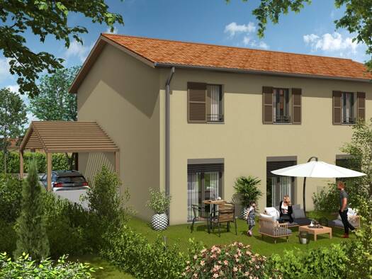Terrain avec maison neuve à vendre 282 000 € 4 pièces 3 chambres 90 m² 144 m² de terrain Morancé 69480