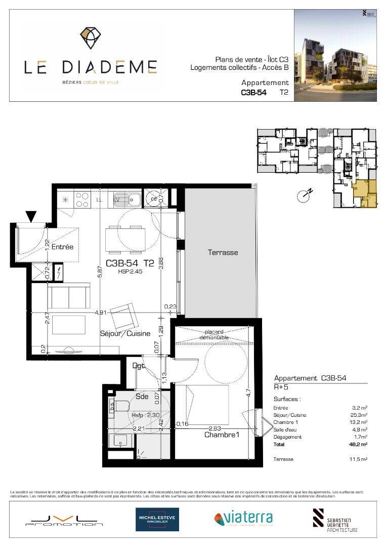 Maison à louer, 48m², BEZIERS