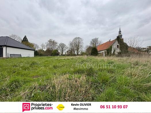Terrain constructible à vendre 45 000 € 1 061 m² de terrain Ambrines 62127