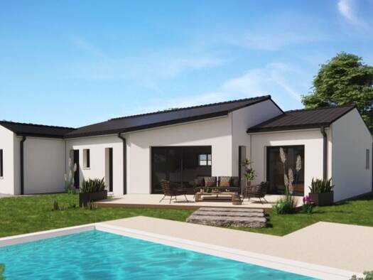 Terrain avec maison neuve à vendre 455 985 € 5 pièces 3 chambres 130 m² 1 200 m² de terrain Bellevue Saintes 17100