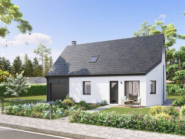 Terrain avec maison neuve à vendre 335 110 € 4 pièces 3 chambres 102,4 m² 864 m² de terrain Groffliers 62600