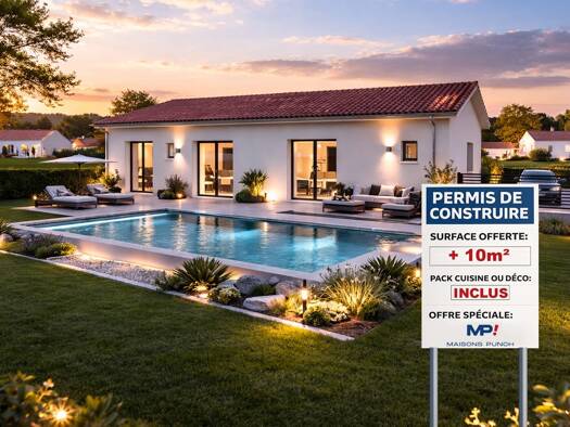 Terrain avec maison neuve à vendre 240 000 € 4 pièces 3 chambres 85 m² 700 m² de terrain Cercié 69220