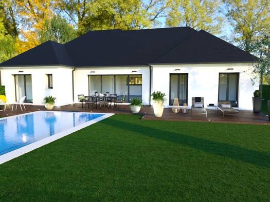 Terrain avec maison neuve à vendre 274 000 € 6 pièces 4 chambres 120 m² 1 360 m² de terrain Saint-Laurent 23000