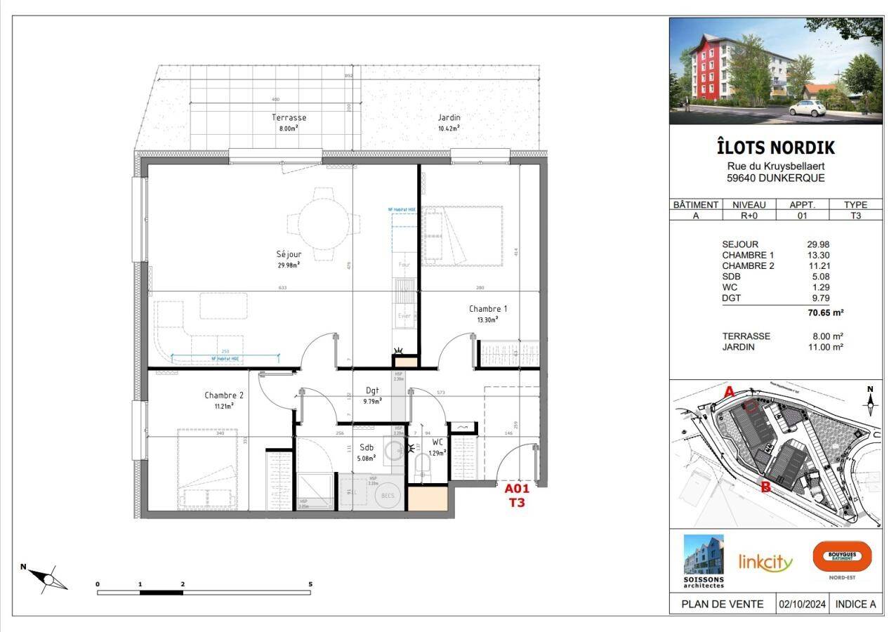 Maison à louer, 70m², DUNKERQUE