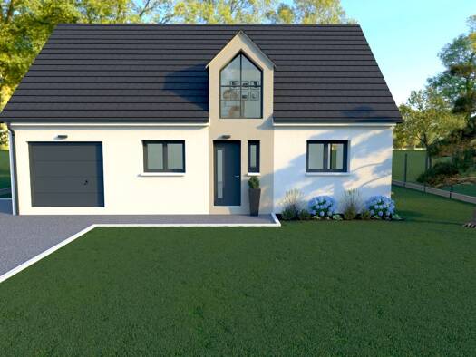 Terrain avec maison neuve à vendre 284 500 € 4 pièces 3 chambres 102,4 m² 545 m² de terrain Pont-l'Évêque 14130