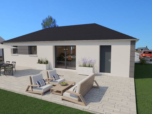 Terrain avec maison neuve à vendre 333 780 € 5 pièces 3 chambres 105 m² 557 m² de terrain Vaucourtois 77580