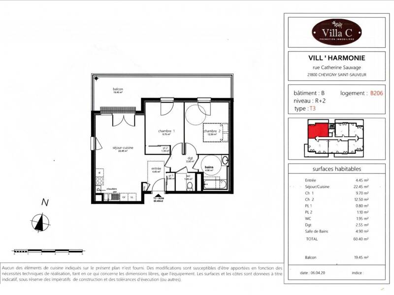 Maison à louer, 60m², CHEVIGNY SAINT SAUVEUR