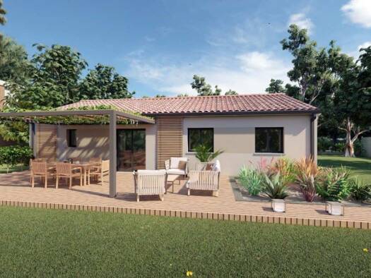 Terrain avec maison neuve à vendre 220 000 € 5 pièces 4 chambres 90 m² 769 m² de terrain Mugron 40250