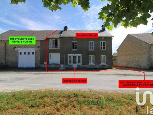 Maison à vendre 80 000 € 9 pièces 6 chambres 175 m² 6 670 m² de terrain Saint-Dizier-Masbaraud 23400