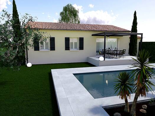 Terrain avec maison neuve à vendre 191 500 € 3 pièces 2 chambres 73 m² 350 m² de terrain Loriol-sur-Drôme 26270