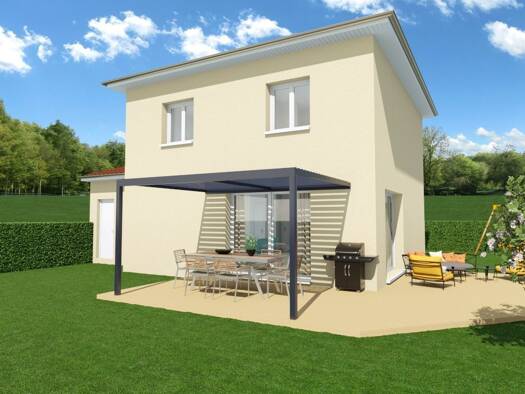 Terrain avec maison neuve à vendre 329 000 € 4 pièces 3 chambres 95 m² 635 m² de terrain Four 38080