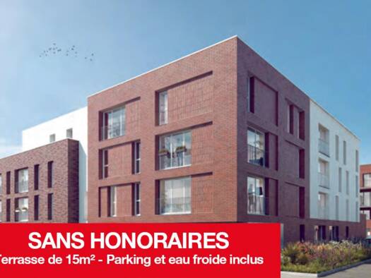 Appartement à louer 828 € 3 pièces 2 chambres 65 m² RDC Base de Loisirs des Prés du Hem Armentières 59280