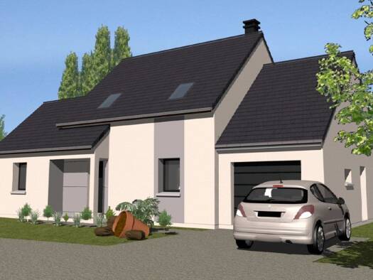 Terrain avec maison neuve à vendre 249 000 € 6 pièces 4 chambres 108 m² 696 m² de terrain Villaines-la-Gonais 72400