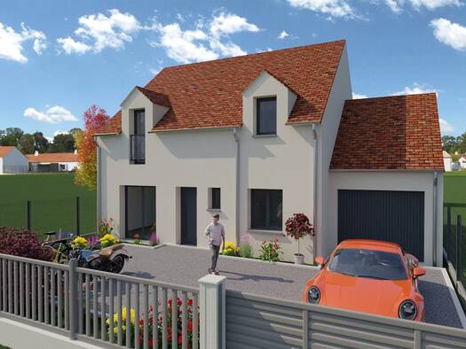 Terrain avec maison neuve à vendre 490 900 € 6 pièces 4 chambres 128 m² 517 m² de terrain Gometz-la-Ville 91400