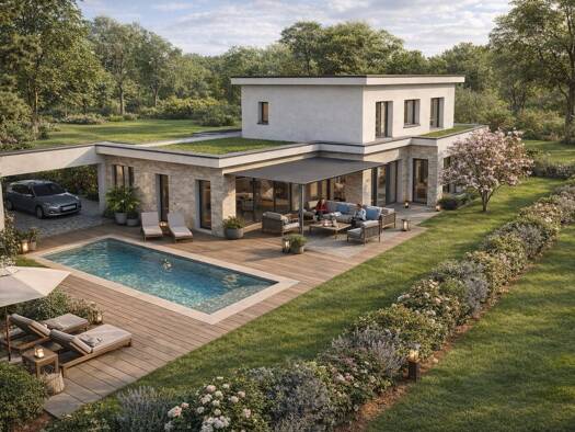 Terrain avec maison neuve à vendre 890 000 € 5 pièces 4 chambres 180 m² 2 287 m² de terrain Charbonnières-les-Bains 69260