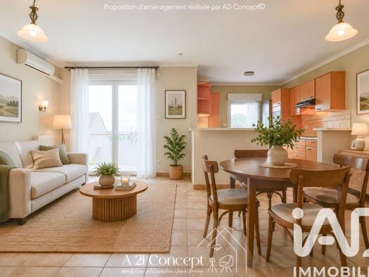 Appartement à vendre 259 900 € 4 pièces 2 chambres 70 m² Étage 2/3 Mairie-Charbonneau Carquefou 44470