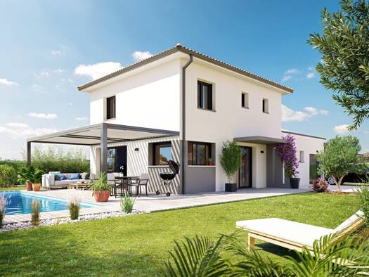 Terrain avec maison neuve à vendre 370 600 € 5 pièces 4 chambres 115 m² 600 m² de terrain Pompertuzat 31450
