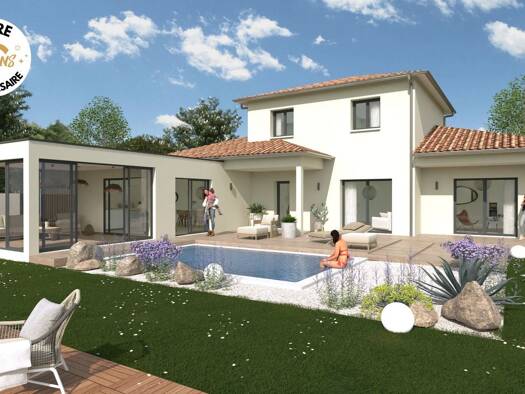 Terrain avec maison neuve à vendre 265 000 € 5 pièces 4 chambres 120 m² 848 m² de terrain Chenôves 71390