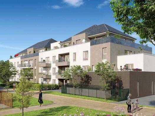 Appartement à vendre - neuf 215 000 € 2 pièces 1 chambre 41,7 m² 2ème étage Cités Leroy Saint-Fargeau-Ponthierry 77310