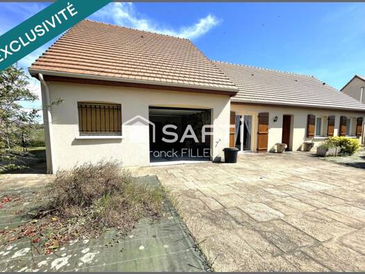 Maison de plain-pied à vendre 190 000 € 5 pièces 4 chambres 110 m² 864 m² de terrain Nexon 87800