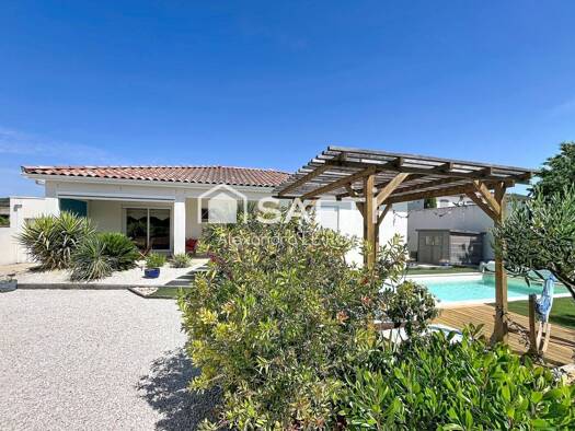 Maison de plain-pied à vendre 420 000 € 5 pièces 3 chambres 119 m² 600 m² de terrain Saint-Jean-de-Fos 34150