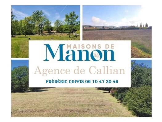 Terrain constructible viabilisé à vendre 280 000 € 2 200 m² de terrain Tourrettes 83440