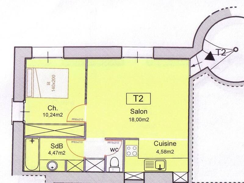 Maison à louer, 40m², FABREGUES