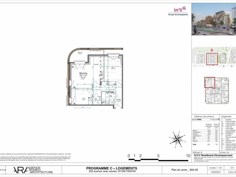 Maison à louer, 62m², PANTIN