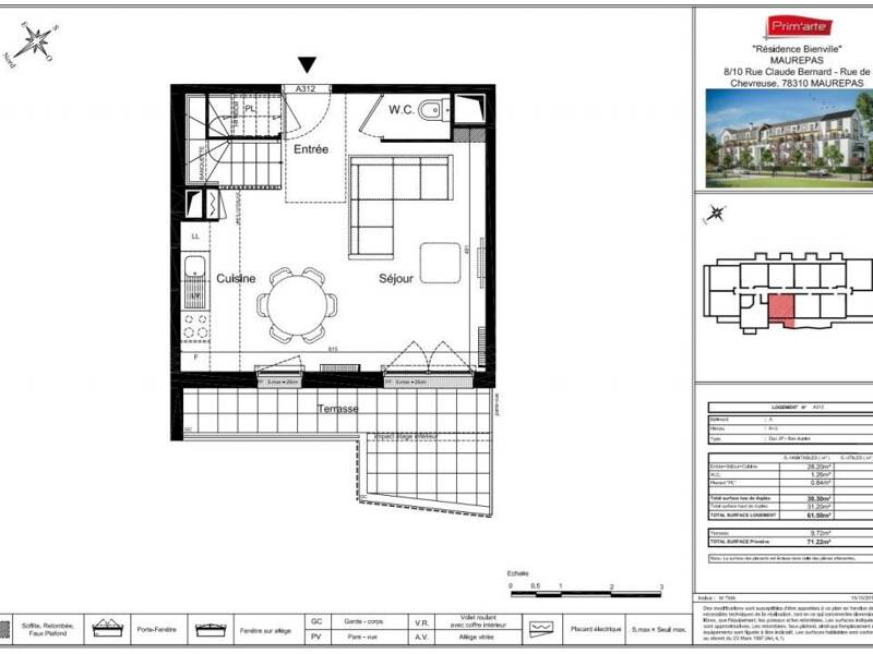 Maison à louer, 62m², MAUREPAS