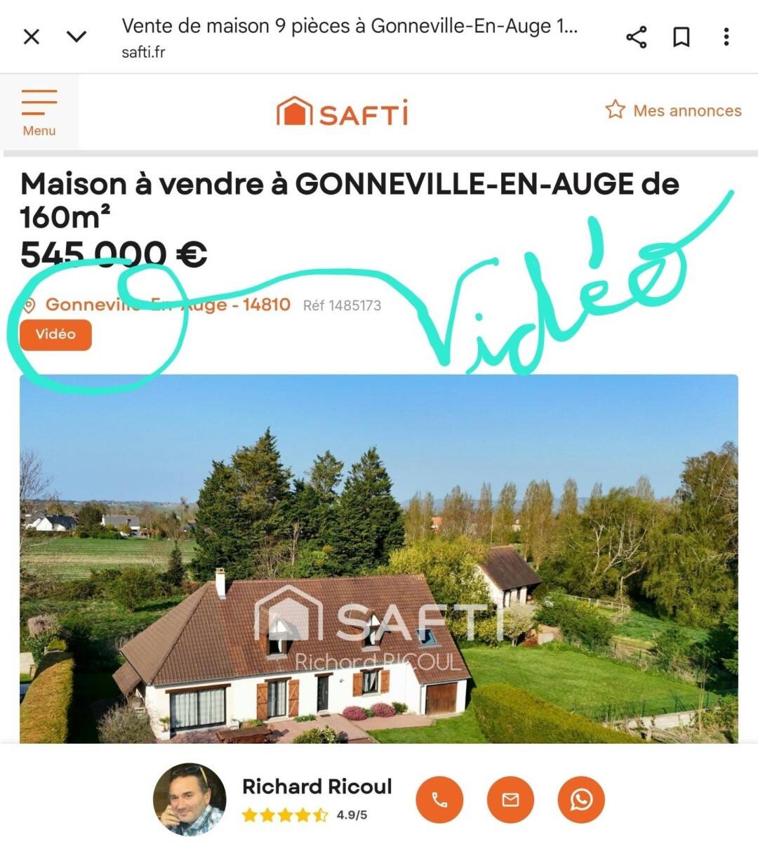 Maison à vendre, 160m², GONNEVILLE EN AUGE