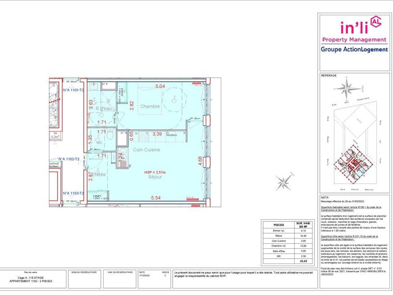 Maison à louer, 45m², PARIS 18E